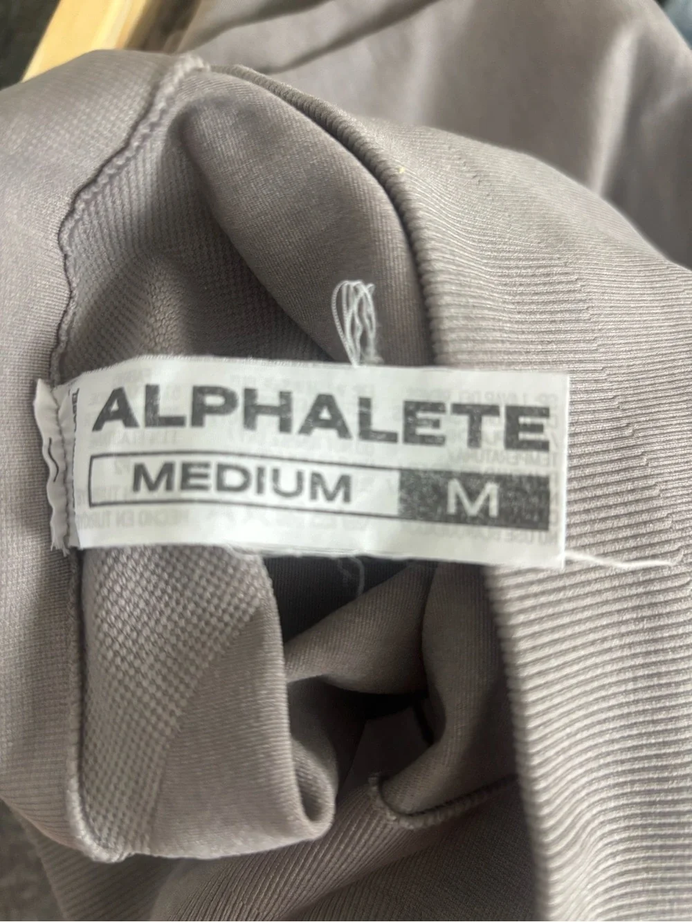Alphalete Medium Activewear Piece in Taupe Gray